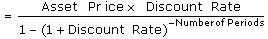 Equivalent Annual Cost (EAC)